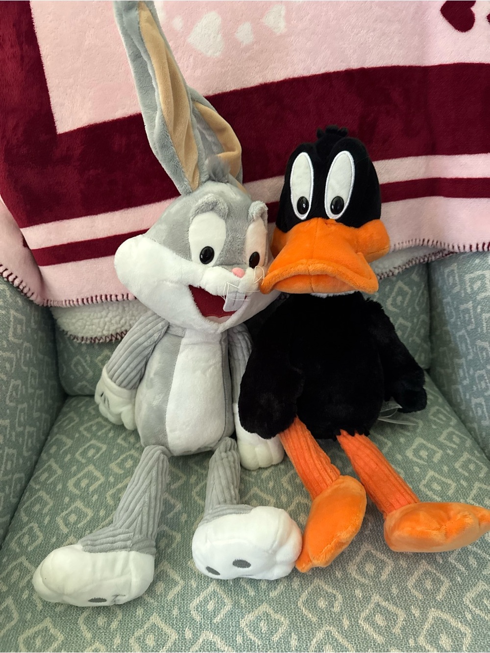 Scentsy Bugs Bunny (Gray/White) & Daffy Duck (Black/Orange) Plush Set